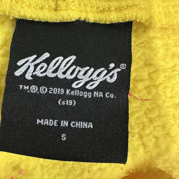 Kellogg’s Eggo Waffles Yellow Tracksuit Hoodie Sweatpants Set Unisex Size S M - Picture 6 of 16